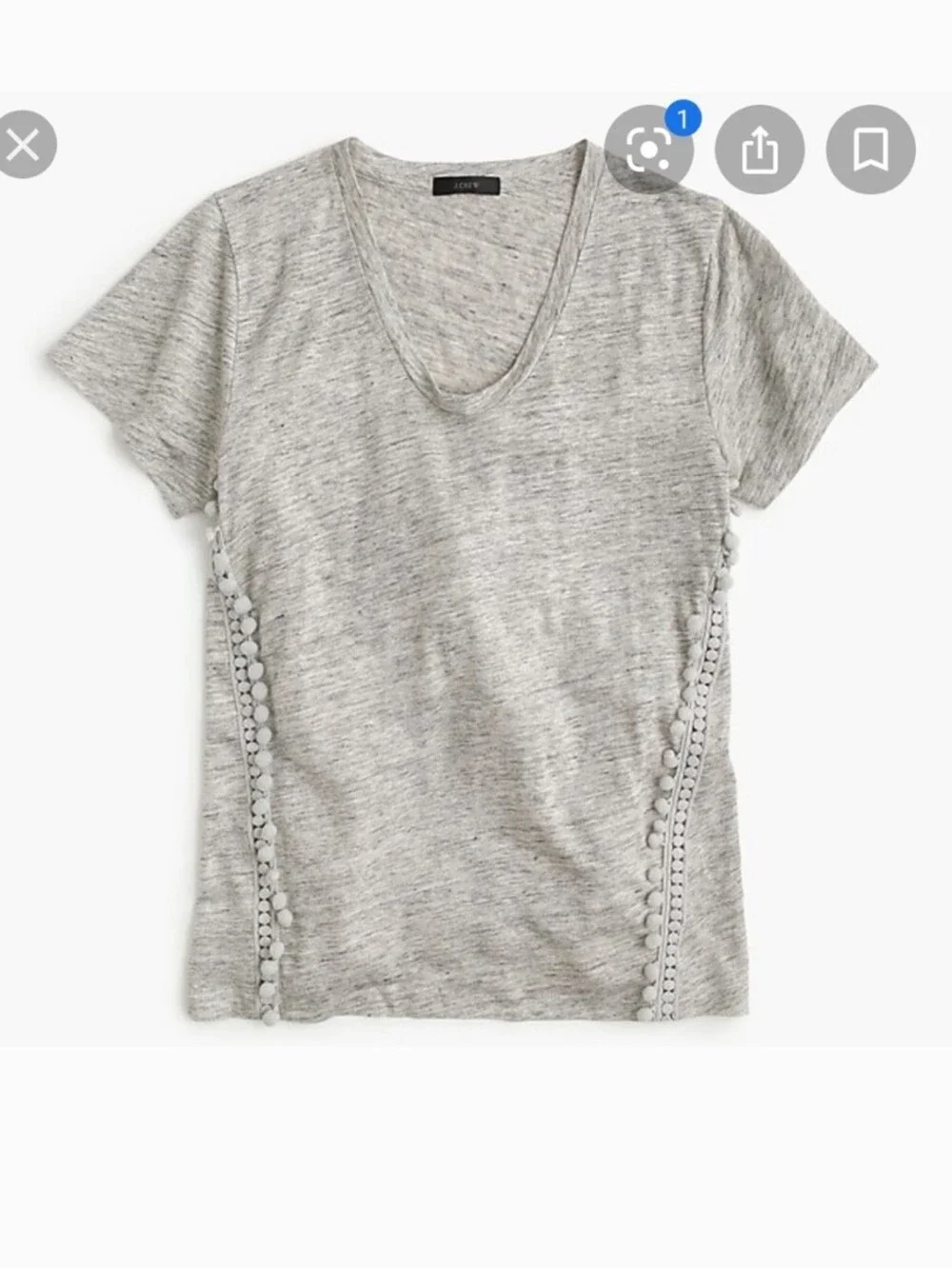 J. Crew Linen Boho Shirt
